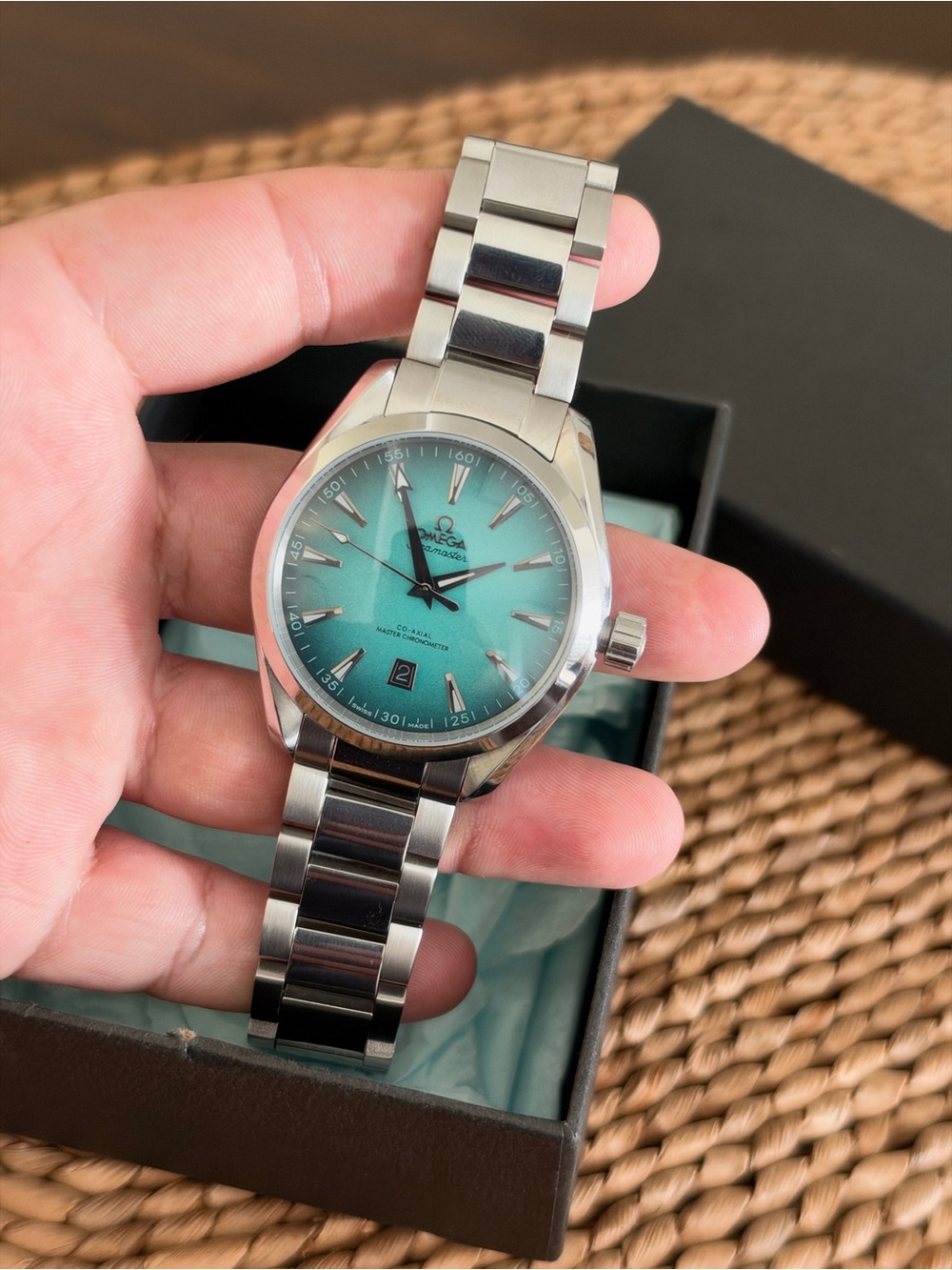 & Other Stories Stainless Steel Wristwatch - Turquoise Dial